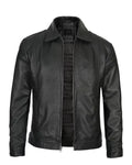 Men Simple Cafe Racer Jacket