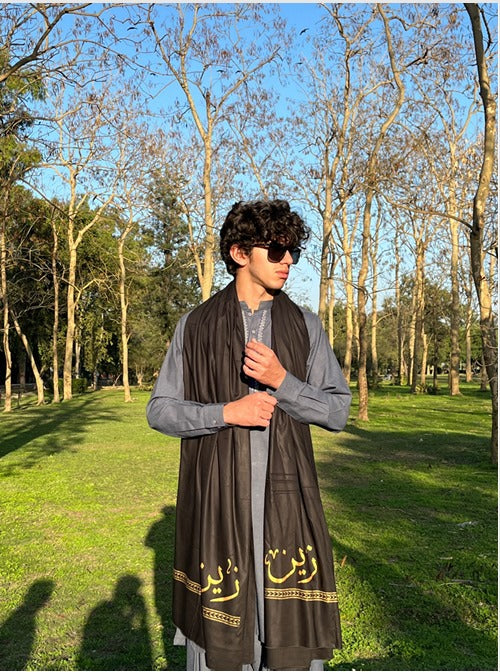 Customised Name Summer Shawl For Men